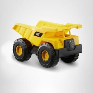 CAT Construction Toys, Construction Fleet 10" Dump Truck Toy - Heavy‑Duty Plastic, Working Tilting Bed & Free‑Rolling Wheels, Indoor/Outdoor Sandbox Truck for Toddlers & Kids Ages 2-6