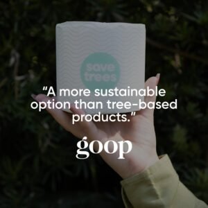 Save Trees Bamboo Toilet Paper -24 Rolls Of Septic Safe Organic Toilet Paper 3-ply, 300 Sheets Per Roll - PFAs Free, FSC Certified, Plastic & Chemical Free - For Home, Boat & RV Use