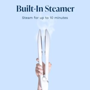 Nori Press Travel Steam Iron - Handheld Iron With Optional Steam Feature - No Ironing Board Required - Easy to Use w/ 6 Fabric Settings - Removes Wrinkles - User Manual Included -White