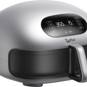 Typhur Dome 2 AI Upgraded Air Fryer, Extra Large Airfryer with Superior Airflow, Self-cleaning Smart Digital Fryer with PFAS free Basket for Quick Easy Meals, Fits a 12" Pizza or 4-Slice Toast