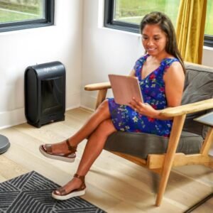 EyeVac Pro Touchless Vacuum Automatic Dustpan - Ultra Fast & Powerful - Great for Sweeping Salon Pet Hair Food Dirt Kitchen, Corded Canister Vacuum, Bagless, Automatic Sensors, 1400 Watt (Black)