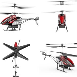 RC Helicopter, Remote Control Helicopter for Kids with 30Mins Flight(2 Batteries), 7+1 LED Light Modes, Altitude Hold, RC Toys for Boys Girls