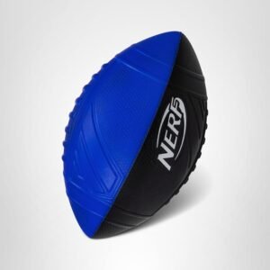 Nerf Pro Grip Football, Blue, Classic Foam Ball, Easy to Catch & Throw, Sports Toys, Christmas Gifts or Stocking Stuffers for Kids