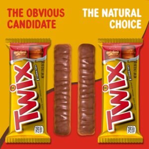 TWIX Bulk Chocolate Candy Individually Wrapped, Full Size, Caramel Chocolate Cookie Candy Bar, Perfect for Snacks, Parites, Goodie Bags, Holidays 36-Count Box