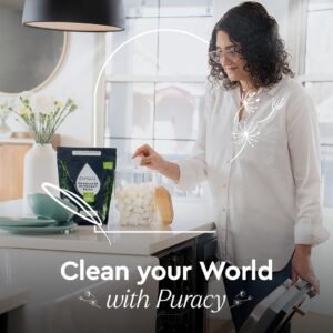 Puracy Dishwasher Pods, Natural Dishwasher Detergent, Free & Clear Dish tabs - Enzyme-Powered, Spot & Residue Free - TikTok Trend Items, Must Haves from TikTok Made Me Buy It (Free & Clear, 50 Count)