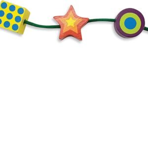 Melissa & Doug Deluxe Wooden Lacing Beads - Educational Activity with 27 Beads and 2 Laces