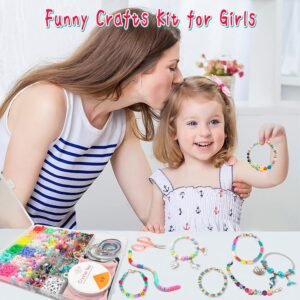 leitait Girls Toys Bracelet Making Kit -3400pcs Charm Jewelry Making Kit Supplies,Unicorn/Mermaid Crafts Birthday Christmas Gifts for Girls Ages 5 6 7 8 9 10 11 12 Years Old