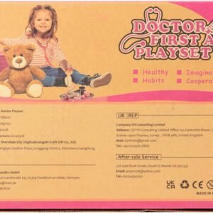 Doctor Kit for Kids Girls, 34 Pcs Kids Doctor Kit for Toddlers 3-5 with Medical Storage Bag & Real Stethoscope, Pretend Play Set for Boys Girls Fun Role Playing Game