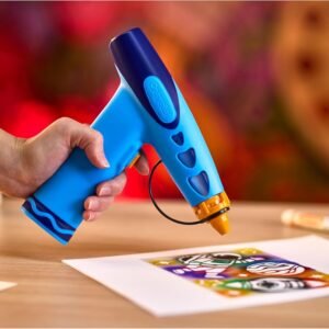 Crayola Marker Airbrush Spray Art Kit, Battery-Powered Sprayer with 8 Washable Markers & 5 Stencils, Holiday for Kids, DIY Craft Set, Ages 6+