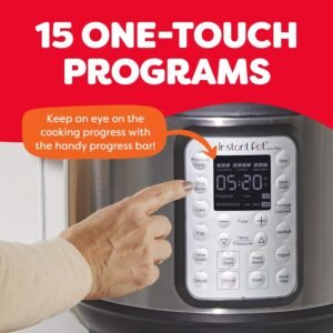 Instant Pot Duo Plus 9-in-1 Multicooker, Pressure Cooker, Slow Cook, Rice Maker, Steamer, Sauté, Yogurt, Warmer & Sterilizer, Includes App With Over 800 Recipes, Stainless Steel, 6 Quarts