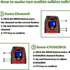 Retevis RT628 Walkie Talkies for Kids,Toys Gifts for 6-12 Years Old Boys Girls,Long Range 2 Way Radio 22CH VOX,Birthday Gift,Family Walkie Talkie for Camping Hiking Indoor Outdoor
