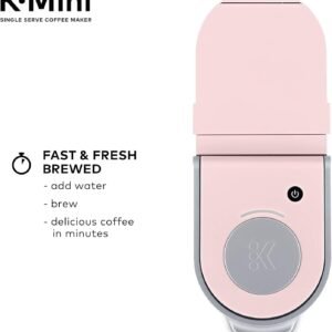 Keurig K-Mini Single Serve K-Cup Pod Coffee Maker, 6 to 12oz Brew size, with Cord Storage, Perfect for Small Spaces, Dusty Rose