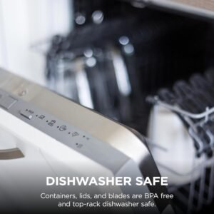 Ninja Blender & Food Processor Combo, Foodi Power Blender System for Smoothies, Bowls, Spreads & Shakes, 6 Functions, 72-oz Pitcher, To-Go Cups, Silver, SS401