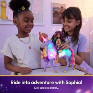 Unicorn Academy, Interactive Rainbow Light-up Wildstar with Lights, Sounds & Music, Dolls & Unicorn Toys, Gifts & Stocking Stuffers for Girls Ages 4 and up