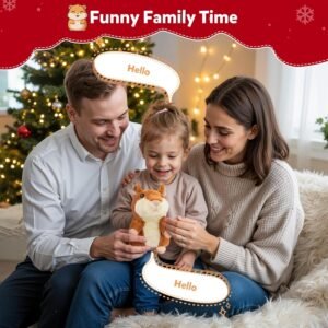 Ayeboovi Toddler Toys Talking Hamster Repeats What You Say, Kids Toys for 2 3 4 5 6 7 8 Year Old Girls Boys Gift, Christmas Stocking Stuffer for Kid, Interactive Stuffed Animals Autism Toy for Age 2-4