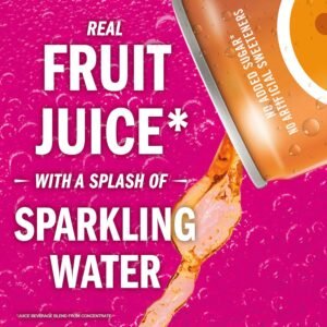 IZZE Sparkling Juice Beverage Blend, Sunset Variety Pack, Clementine, Peach, Cherry Lime, Pomegranate, No Sugar Added, 8.4 Fl Oz (Pack of 24)