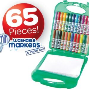 Crayola Pip-Squeaks Washable Marker Set (65ct), Holiday & Christmas Gifts for Kids, Coloring Set, Art Supplies for Kids, Drawing & Craft Kit, Travel Activity, 4+