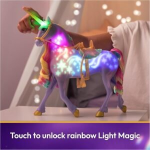 Unicorn Academy, Interactive Rainbow Light-up Wildstar with Lights, Sounds & Music, Dolls & Unicorn Toys, Gifts & Stocking Stuffers for Girls Ages 4 and up