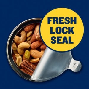 PLANTERS Pistachio Nuts Lovers Nut Mix with Pistachios no shell, Almonds & Cashews, Party Snacks, Plant-Based Protein, After School Snack, Bulk Nuts, Kosher 1lb 2.5oz