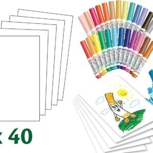 Crayola Pip-Squeaks Washable Marker Set (65ct), Holiday & Christmas Gifts for Kids, Coloring Set, Art Supplies for Kids, Drawing & Craft Kit, Travel Activity, 4+