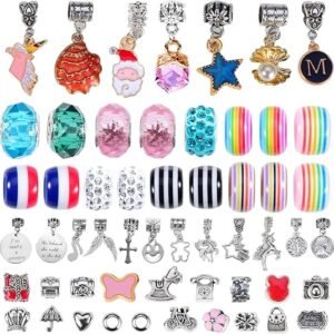 COO&KOO Girls Charm Bracelet Making Kit: Unicorn Jewelry Making Kit Gifts Crafts for Girl 8-12 A Perfect Girls Toy for Ages 6 7 8 9 10 Girl That Imagination Self-Expression and Inspires Creativity