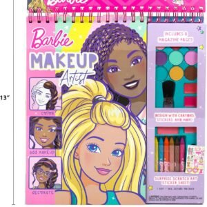 Horizon Group USA Barbie Magazine - Create Hair & Makeup Looks with 130+ Stencils, 180+ Stickers, Crayons & Pretend Makeup