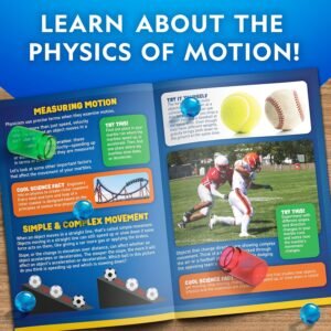 National Geographic Marble Run with Motorized Elevator - 150-Piece Marble Maze Kit with Motorized Spiral Lift, 30 Marbles, Storage Bag & More, Perpetual Motion Machine, Kids Physics Toys