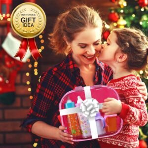 fash n kolor® My Sweet Baby Disappearing Doll Feeding Set, Baby Care 6 Piece Doll Feeding Set - for Toy Stroller | 2 Milk & Juice Bottles with 2 Toy Pacifier for Baby Dolls - Kids Gift Set