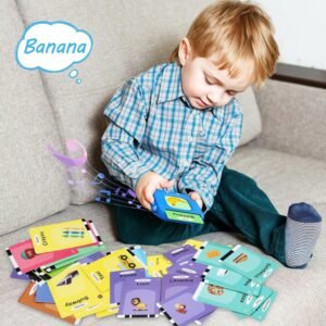 Talking Flash Cards,Kids Toddler Flash Cards with 240 Sight Words,Montessori Toys,Autism Sensory Toys,Speech Therapy,Learning Educational Gifts for Age 1 2 3 4 5 Years Old Boys and Girls