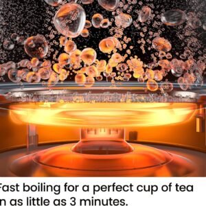 Chefman Electric Kettle, 1.8L 1500W, Hot Water Boiler, Removable Lid for Easy Cleaning, Auto Shut Off, Boil-Dry Protection, Stainless Steel Filter, BPA Free, Borosilicate Glass Electric Tea Kettle